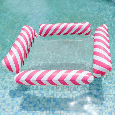 1 Pack Hammock Pool Floats Adults Multi-Purpose Inflatable Pool Floats PVC Water Hammock Lounge Floaties