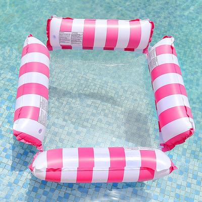 1 Pack Hammock Pool Floats Adults Multi-Purpose Inflatable Pool Floats PVC Water Hammock Lounge Floaties