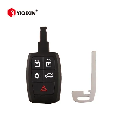 YIQIXIN 5 Buttons Smart Remote Car Key Shell Fob Case Cover For Volvo C30 C70 XC90 V70 S60 V40 V50