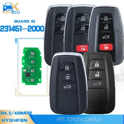 KEYECU 231451-2000 , 8990H-12010, 8990H-02030 Smart Remote Smart Key 312/314.3MHz/433MHz 4A for