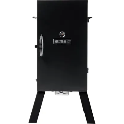 30-inch Electric Vertical BBQ Smoker with Analog Temperature Control, Chrome Smoking Racks