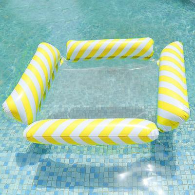 1 Pack Hammock Pool Floats Adults Multi-Purpose Inflatable Pool Floats PVC Water Hammock Lounge Floaties