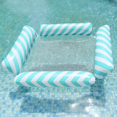 1 Pack Hammock Pool Floats Adults Multi-Purpose Inflatable Pool Floats PVC Water Hammock Lounge Floaties