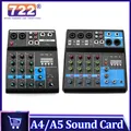 Scheda audio live a 4 canali Mixer audio a 5 canali Console di missaggio Mixer Attrezzatura DJ Mixer audio professionale per lo streaming live