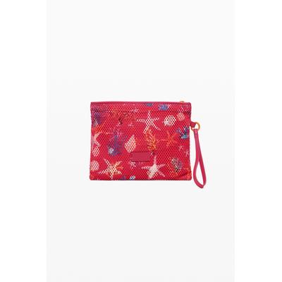 Medium star-textured toiletry bag