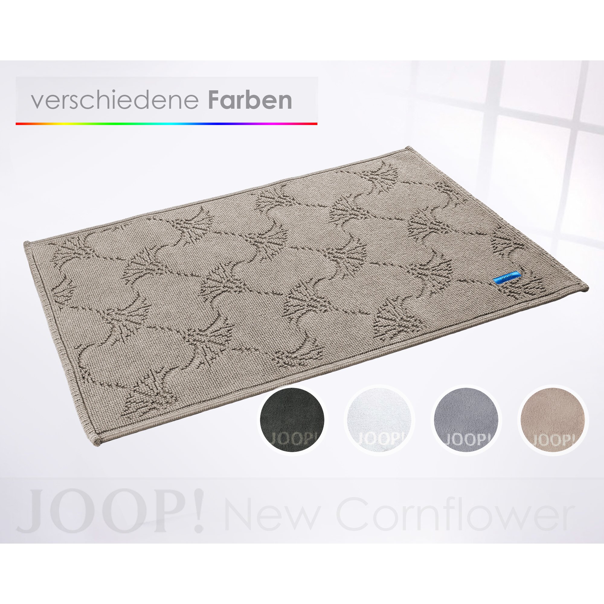 JOOP! 60 New Cornflower Badteppich – erhältlich in 3 Größen und 19 Farben