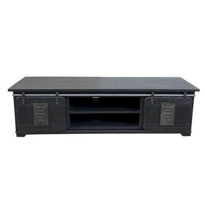 3S Frankenmöbel »Cosma« Massivholz TV Board I grau Image