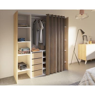 TemaHome »Tom 2.1« Kleiderschrank mit Vorhang Eiche Taupe TemaHome »Tom 2.1« Kleiderschrank mit Vorhang Eiche Taupe – erhältlich in Größe Image