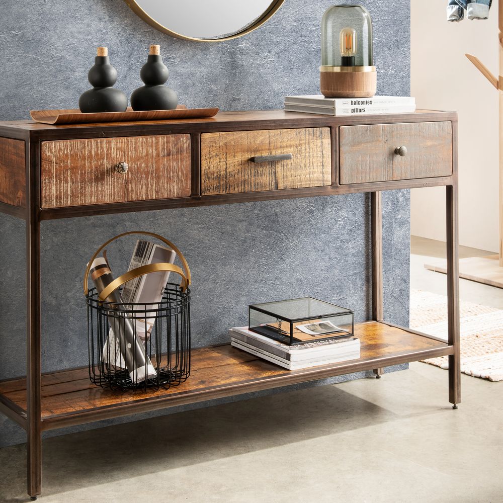 Massivholz »Priya 2« Unikat Konsolentisch