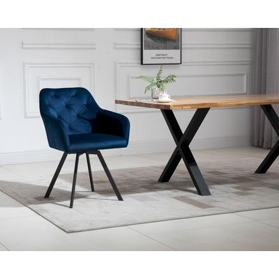 SalesFever »Fiona« Polsterstuhl mit Drehfunktion blau Image