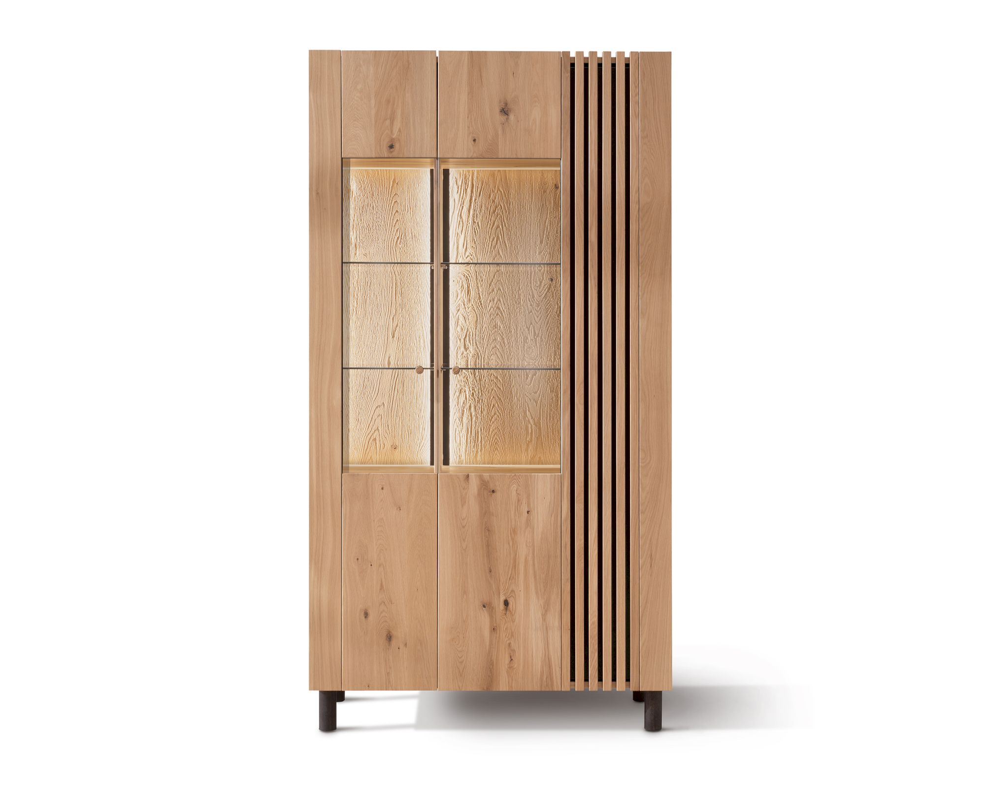 Massivholz »Ascona« Doppelvitrine I – erhältlich in 8 Ausführungen Image