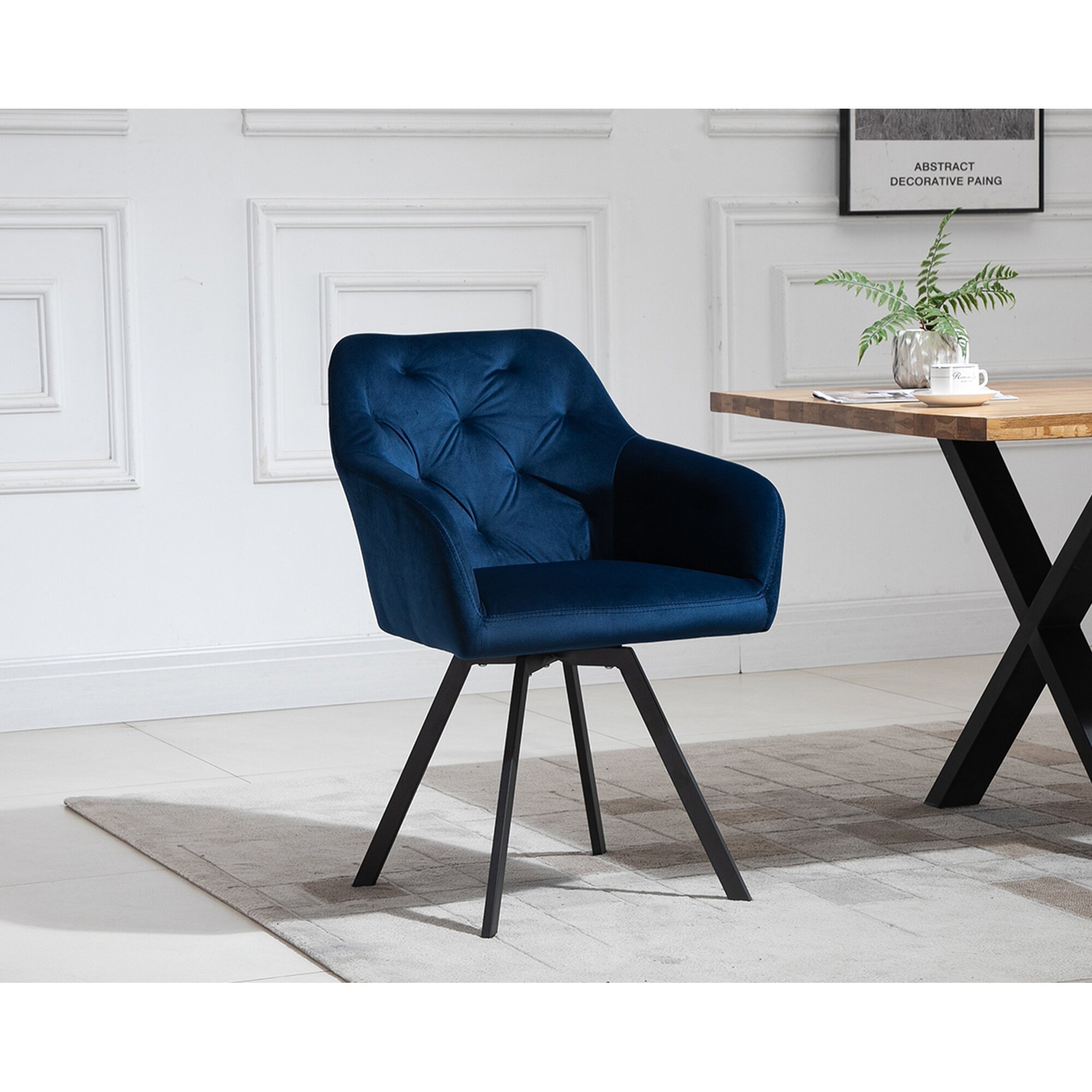 SalesFever »Layne-Fiona« Esszimmergruppe Akazie blau – erhältlich in 2 Größen Image