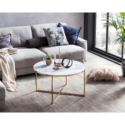 SalesFever »Daisy« Couchtisch Weiß/Gold Image