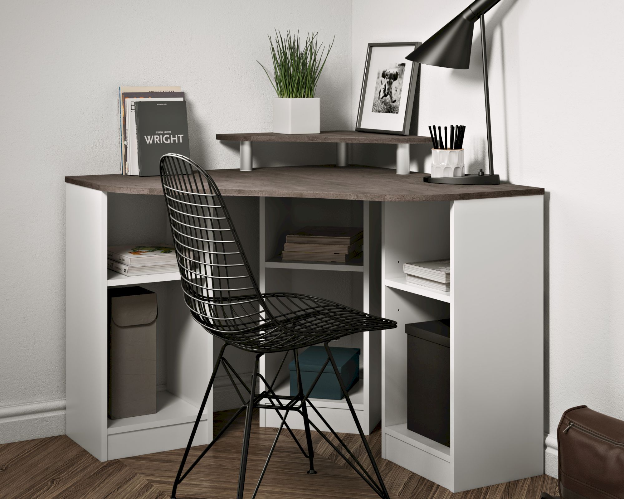 TemaHome »Corner« Schreibtisch Weiß mit Concerte