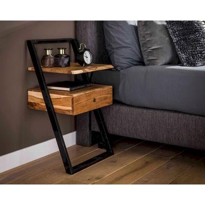 designline »Lean« Massivholz Nachttisch Image