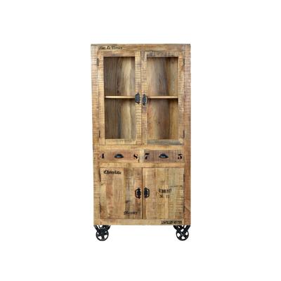 SIT »Rustic« Massivholz Mango Vitrine Image