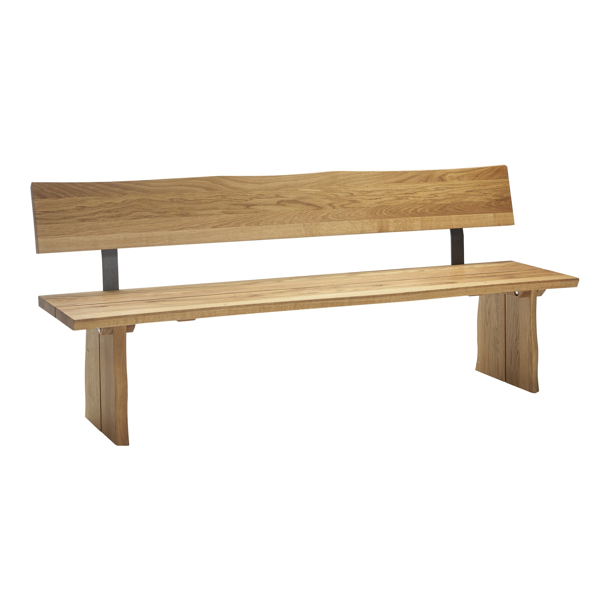 Schösswender »Oviedo« Wildeiche Baumkante Sitzbank – erhältlich in 12 Ausführungen
