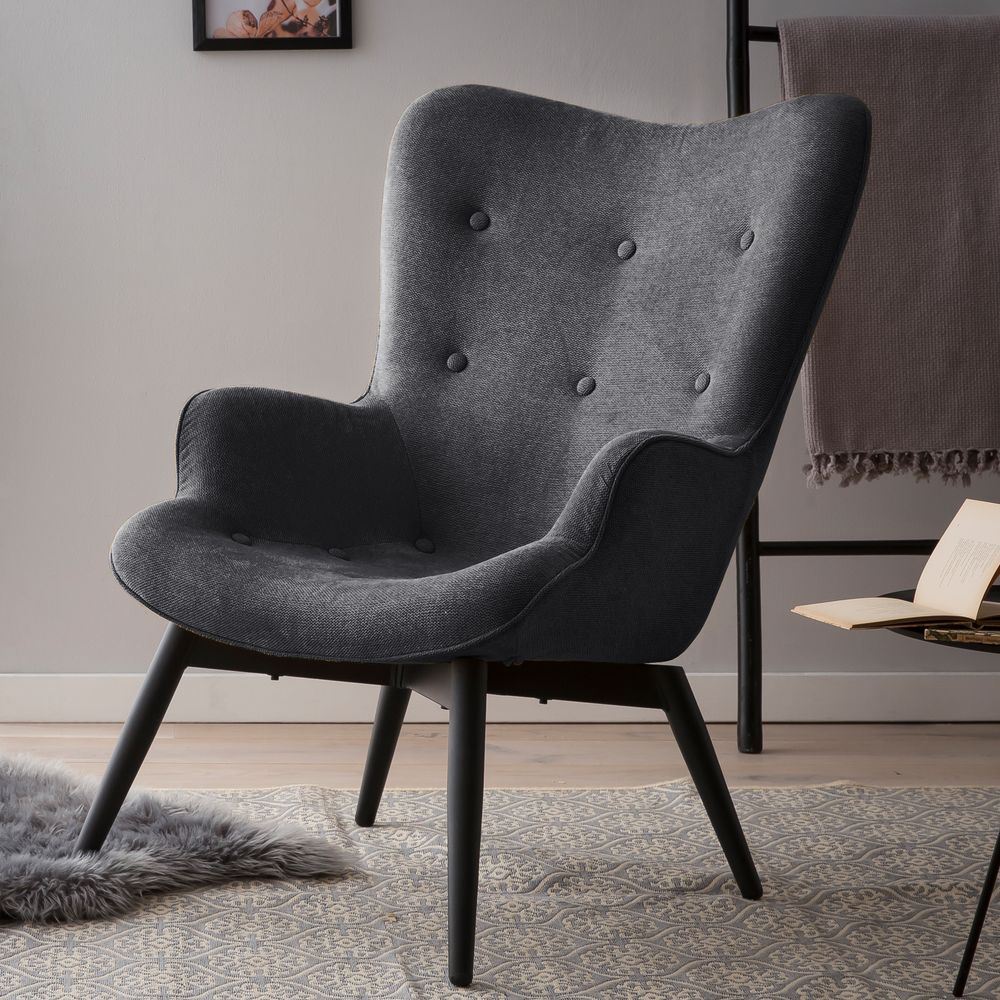 SalesFever »Anjo« Polstersessel dunkelgrau