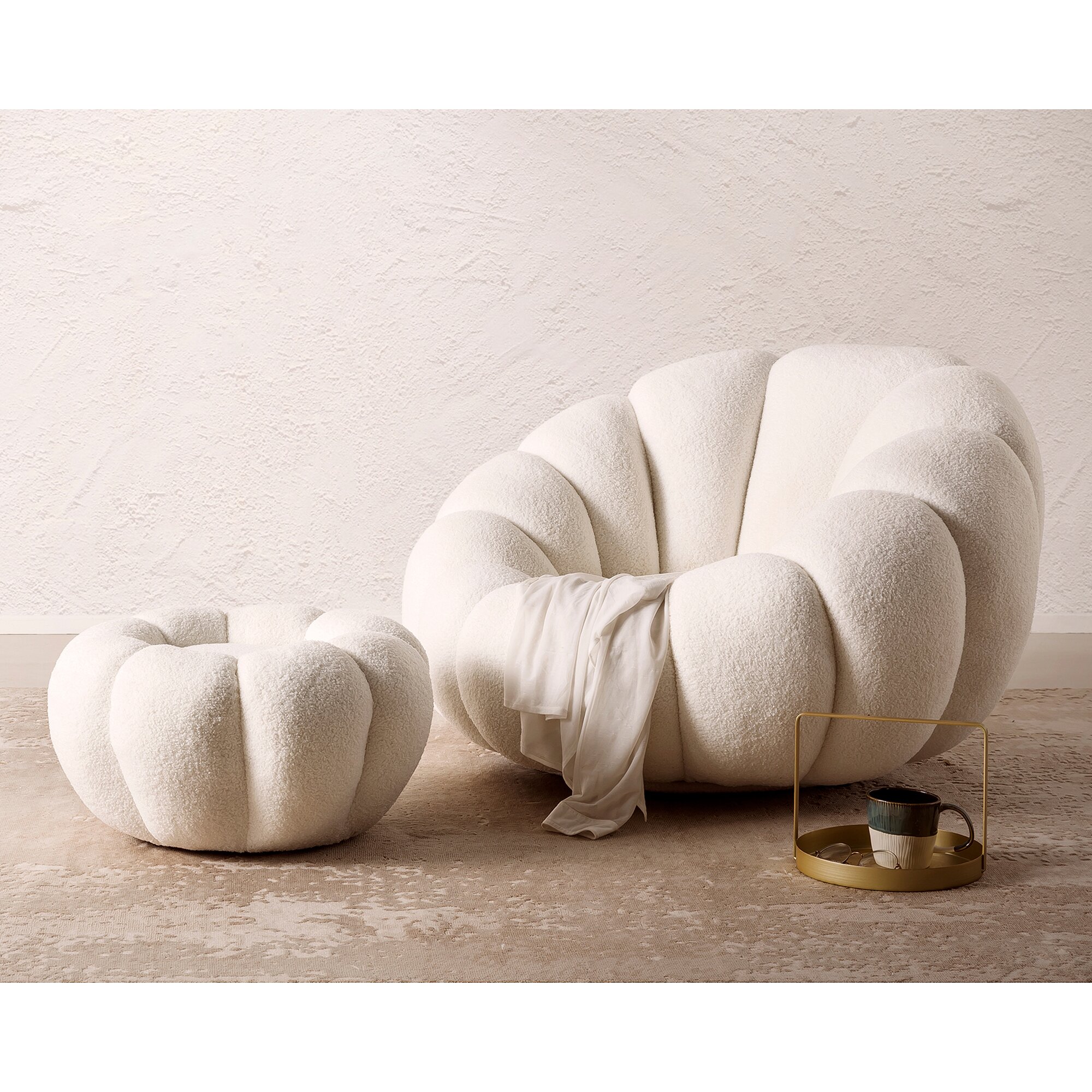 SalesFever »Blossom« Sessel mit Hocker