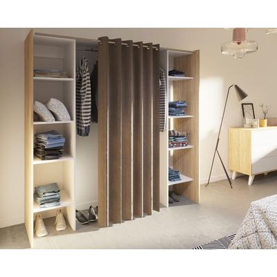 TemaHome »Tom 2.2« Kleiderschrank mit Vorhang Eiche Taupe TemaHome »Tom 2.2« Kleiderschrank mit Vorhang Eiche Taupe – erhältlich in Größe Image