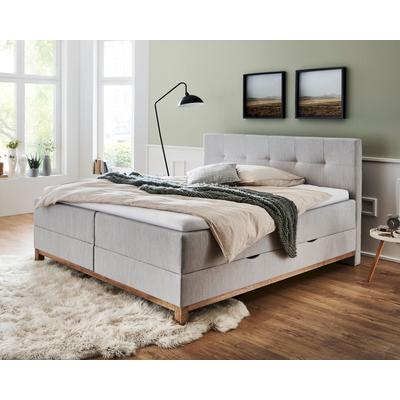meise.möbel »Catania« Boxspringbett inkl. Bettkasten in hellgrau – erhältlich in Größen von 120x200 bis 180x200 cm Image