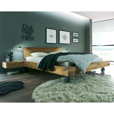 Hasena Oak-Vintage Massivholzbett Bloc Road/Sion – erhältlich in Größen von 140x200 bis 200x220 cm Image