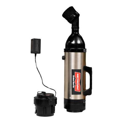 MetroVac CHV-S6 Stainless Steel 3-Speed Cordless Handheld Canister Vacuum Cleaner with 2 Batteries, Charger, and Deluxe Tool Kit - 250W