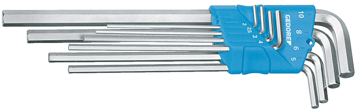 GEDORE Winkelschraubendreher-Satz lang im Halter 8-teilig mm, H 42 EL-88 Image