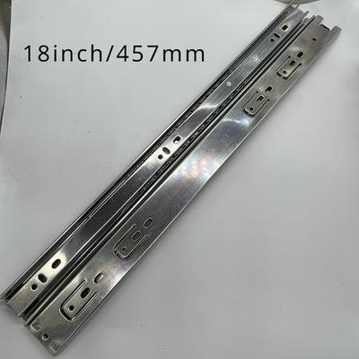 TEMU 2pcs Fully Extended Noiseless Drawer Slides, 10 12 14 16 18 20, Drawer Fits Most Side Mount Drawer Systems, Heavy Duty Fully Extended Ball Bearing Slides Image