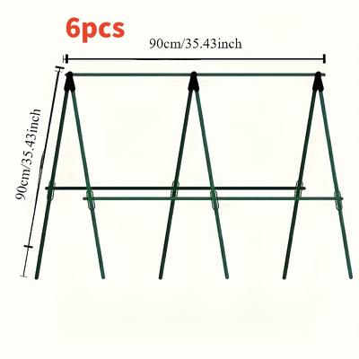 TEMU Durable Metal Garden Trellis For Climbing Plants - Sturdy Plant Support For , Beans, Tomatoes - Outdoor Garden Grid Set, Outdoor Garden Grid Set||sturdy Plant Support, Garden Decorations Image