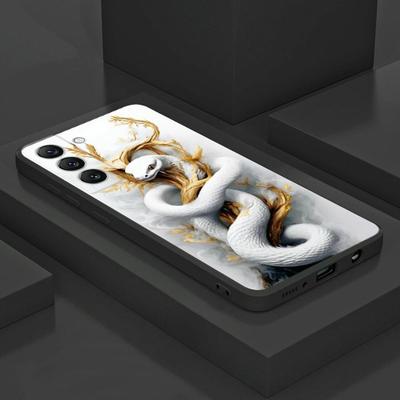 TEMU Snake Phone Case For S24 Ultra S23 Plus S22 S21 S20 Fe Silicone Protective High- Shockproof Cover Image