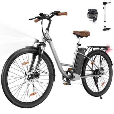 TEMU Women's Electric Bike 28 Inch, Pedelec E-bike, E-bikes, 36v/13ah Removable Battery, 25km/ Speed, 7-, Up To 35-90km Image