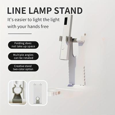 TEMU 2-in-1 Led Nail Lamp With Gel Stand - Usb Rechargeable Portable Glitter Curing Light For Gel Nails And Toenails, Includes Lcd Display, Lithium Battery, Nail Dryer Image