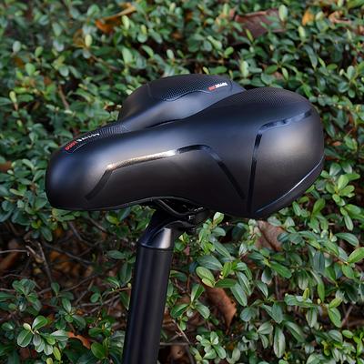 TEMU Thickened Silicone Bicycle - Shock-absorbing, Comfortable Mountain Bike Seat With Non-slip Design, Options, Mountain Bike Accessories Image