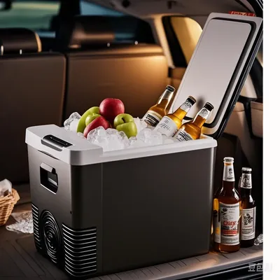 Mini Refrigerator 12V 220V Car Home Dual-use Refrigerator Freezer 10L Outdoor Cooler & Warmer Electric Fridge Portable Icebox