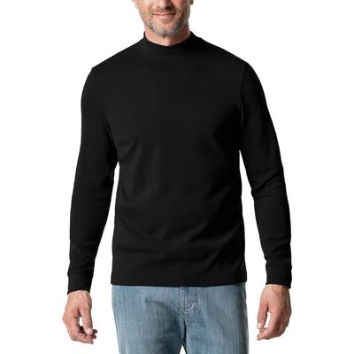 Walbusch Herren Langarm-Shirt Stehkragen Schwarz Image