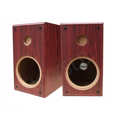 6,5 Zoll Holz 2-wege-lautsprecher Leere Box Auto Set Audio Lautsprecher Leere Shell Fieber Modifizierte DIY Woofer Hochtöner Lautsprecher fall Image