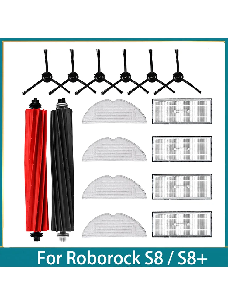 Zubehör für Roborock S8 / S8+ Roboterstaubsauger Ersatzteile Hauptseitenbürsten Wischtücher HEPA-Filter Staubbeutel Verbrauchsmaterialien Image