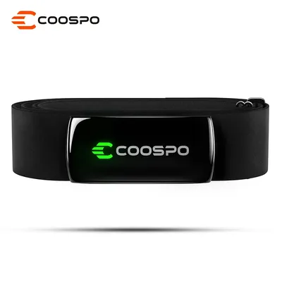 COOSPO H9Z Wiederaufladbarer Herzfrequenzmesser Brustgurt Bluetooth5.0 ANT+ HR Sensor HRM IP67Wasserdichter Einsatz für Garmin Wahoo Zwift