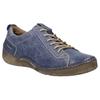 Schnürschuh JOSEF SEIBEL "Fergey 56", Damen, Gr. 37, blau (dunkelblau), Leder, sportlich, Schuhe, Freizeitschuh, Halbschuh, Schnürschuh mit herausnehmbarer Innensohle