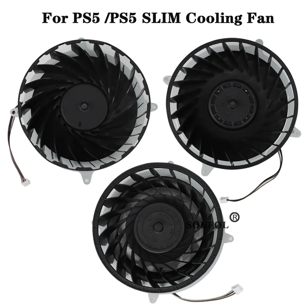 NEUE Interne Kühlung Kühler Lüfter Für PS5 Slim Konsole 19 Blades Kühler Lüfter Für PS5 Konsole 17 Blades 23 blätter Original Reparatur Teil Image