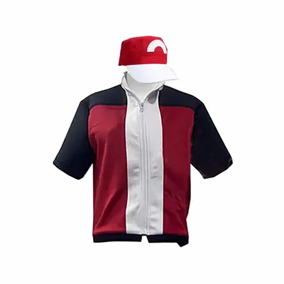 Trainer Ash Katchum Aed Red Cosplay Kostüm maßgeschneiderter Mantel und Hut Image