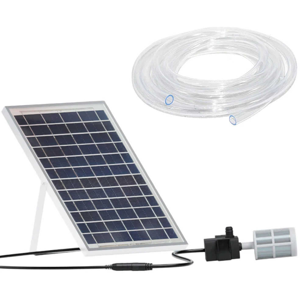 9V 10W 1,11A Solar Panel Mit Halterung Solar Kit Wasserpumpe Zirkulierende Fischteich-Filtration Für Outdoor Aquarium wasser Reservoir Image