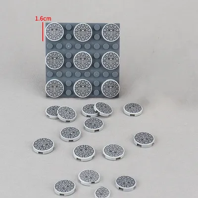 MOC 10PCS Gedruckt 14769pb 2X2 Engineering Maschine Muster Baustein Kit 14769 Eisen Mecha Partikel Image