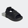 Badesandale ADIDAS ORIGINALS "ADIFOM ADILETTE KIDS", Gr. 26, schwarz (core schwarz, core schwarz, core schwarz), Synthetik, Textil, sportlich, Schuhe, für Kinder