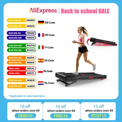 bigzzia Walking Pad with Tilt, Treadmill for Home 3.0HP Quiet Motor Treadmill Desk 1-10km/h LCD Display Remote Control for Home