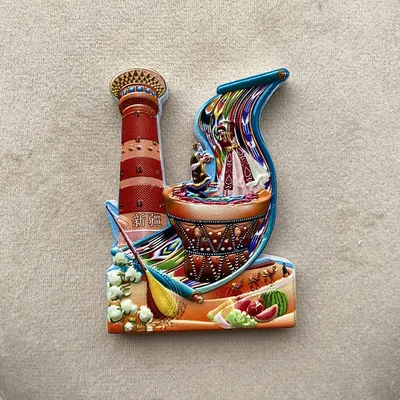 Original Xinjiang Style Tourist Souvenir Gift3dMagnetischer Kühlschrankmagnet, personalisierte Image
