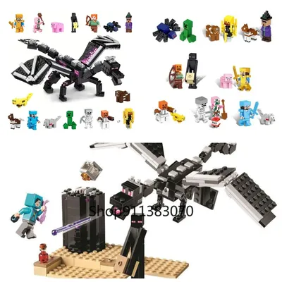 Mac City Toys Günstige Robot Shadow Battle Dragon Steve Actionfigur kompatibel My World Bausteine Image