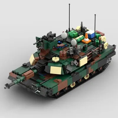 MOC Bausteine M1A2 Abrams SEP V2 Modell DIY Montieren Ziegel Militär Pädagogisches Kreative Sammlung Image