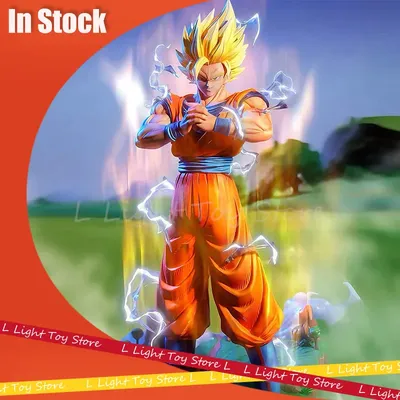 Dragon Ball Anime Figure Goku Figures Super Saiyan 2 Son Goku 30cm Pvc Figurine Statue Model Doll